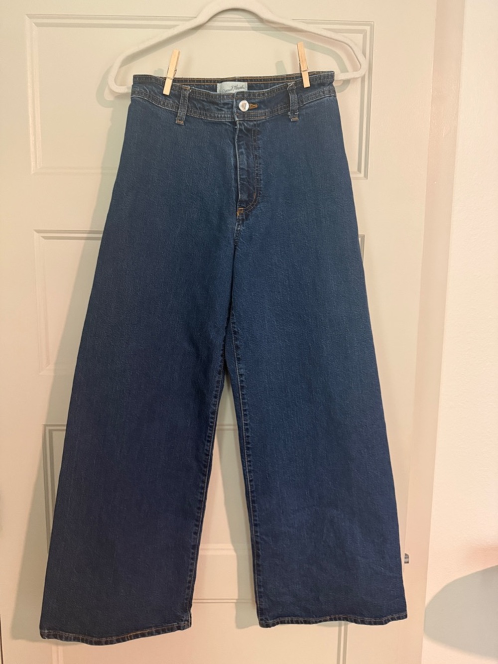 Universal Thread Sailor Wide-Leg Jeans in Dark Blue